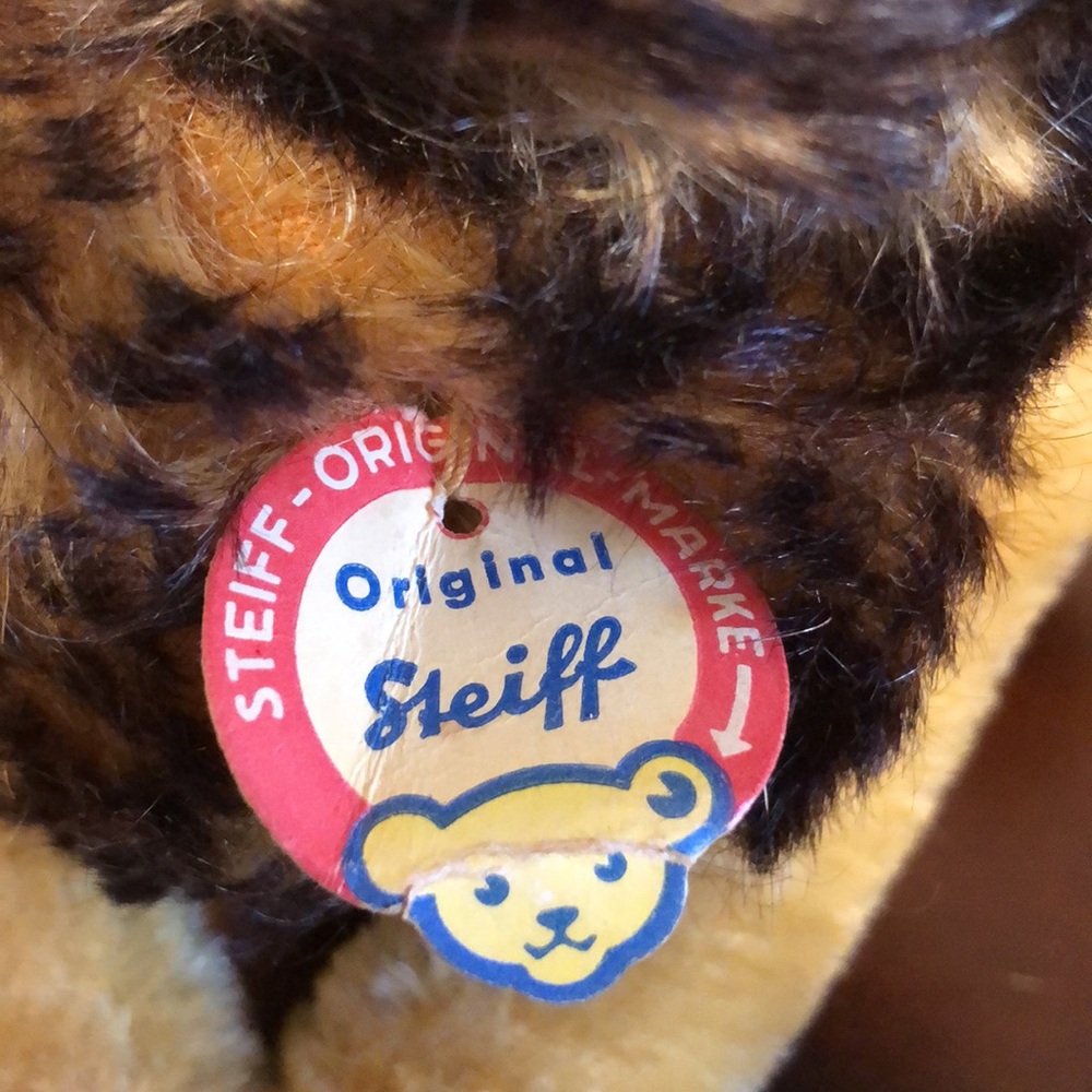 STEIFF Pair Vintage Estate Leo The Lion and Lioness JOINTED Stuffed Animal Toys - Picture 5 of 10